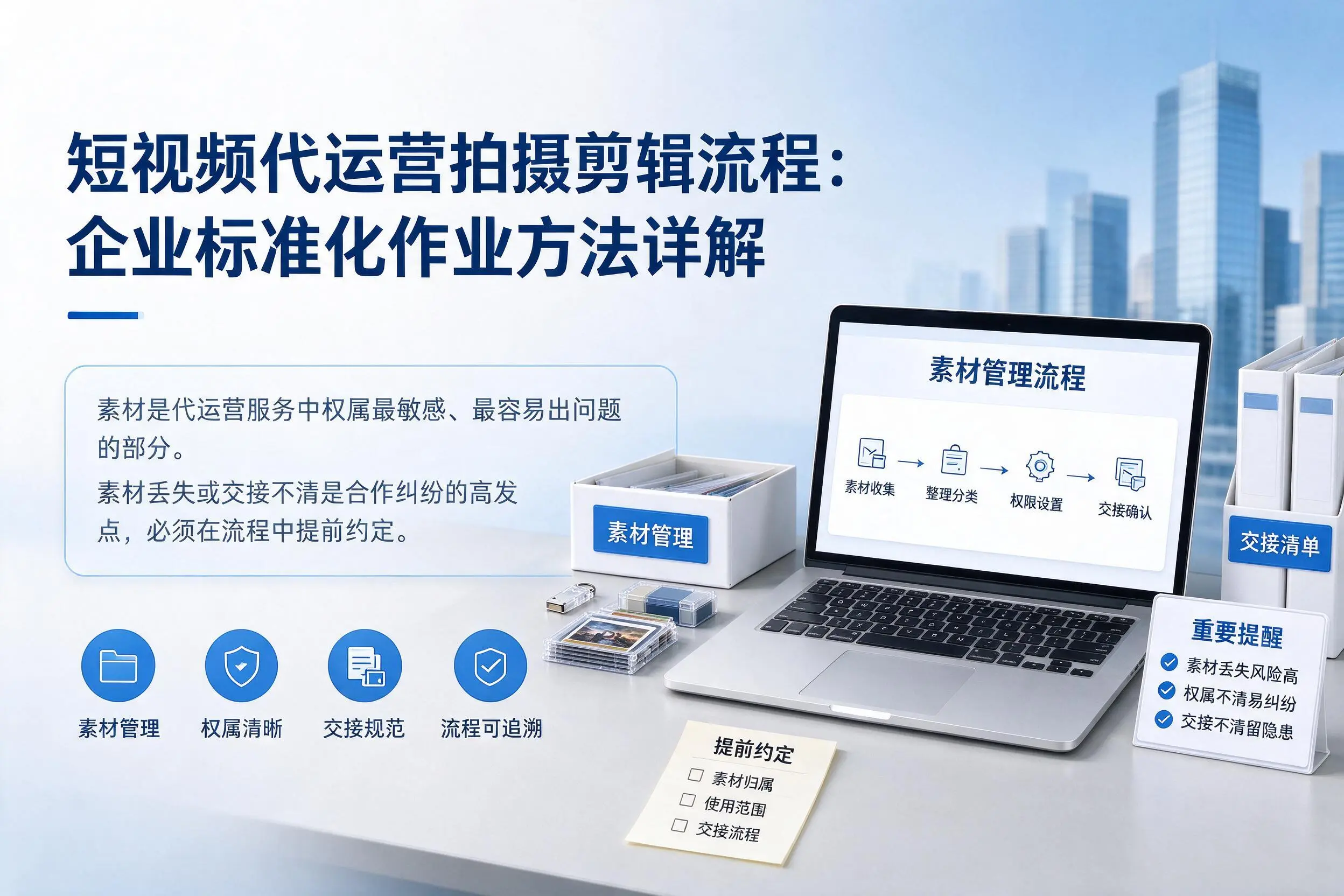 短视频代运营拍摄剪辑流程:可克达拉企业标准化作业方法详解
